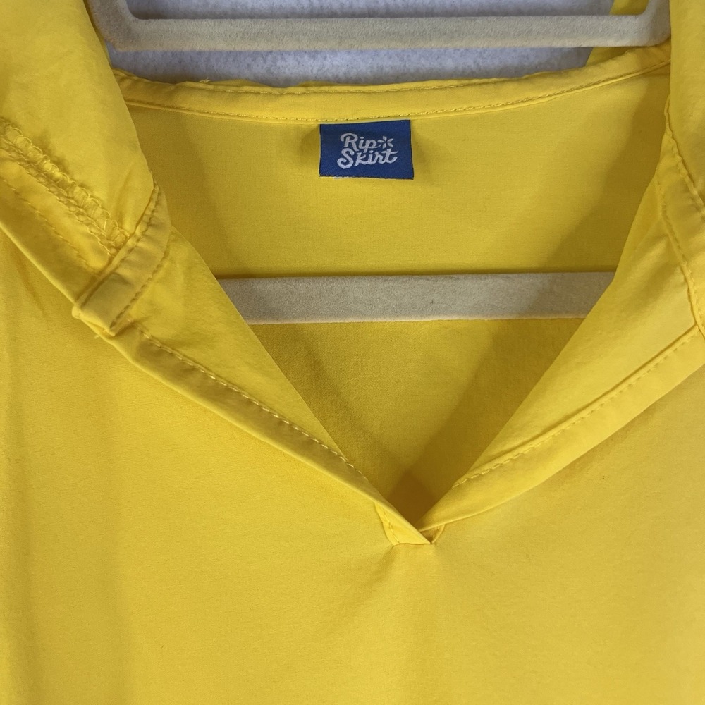 Rip Skirt Hoodie Women's Yellow Pullover w Pocket Sz Small Sun Beach Outdoor - Picture 2 of 5